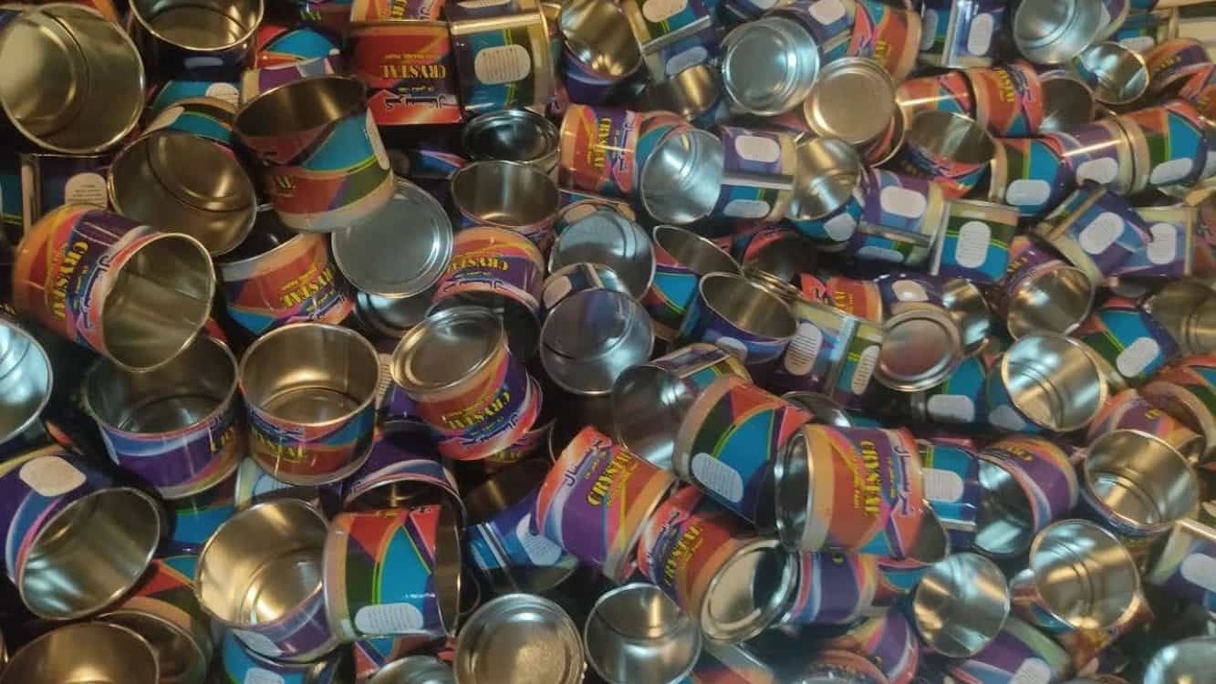 Karaj teneke boya, tutkal, bitüm, yağ ve kuru malzemeler için metal kutu imalatı, imalatı